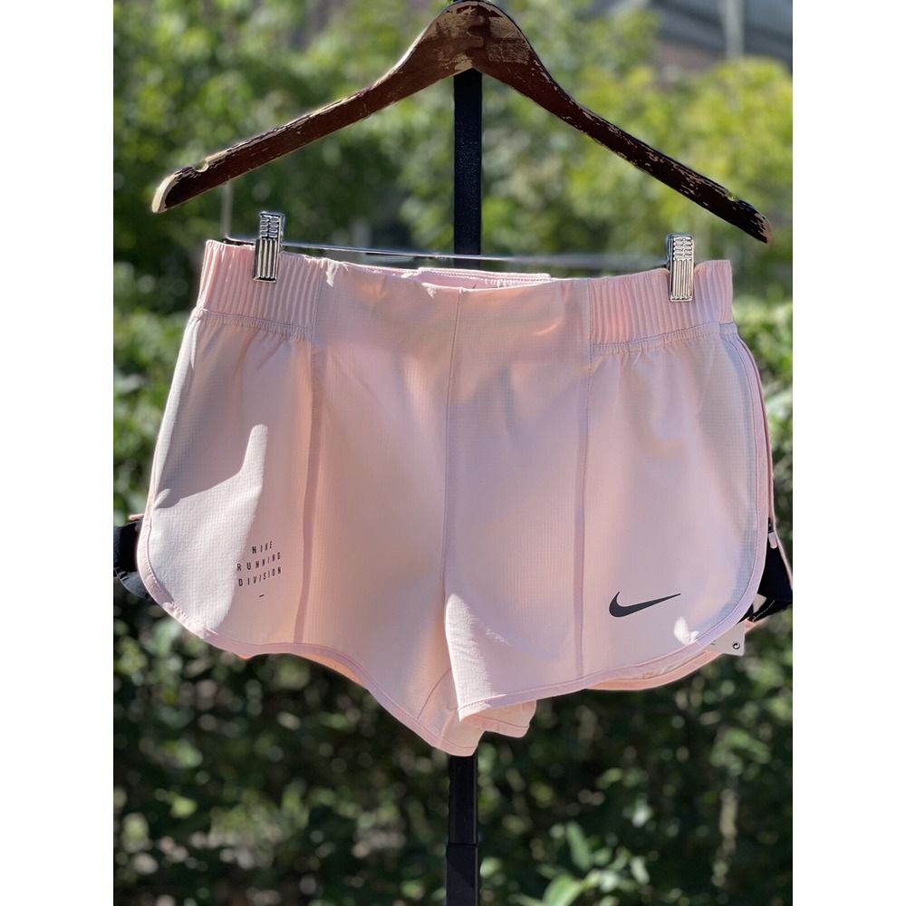 Nike Run Division Tempo Luxe Dri-FIT Shorts Pink Women L DD5328-864 NWT